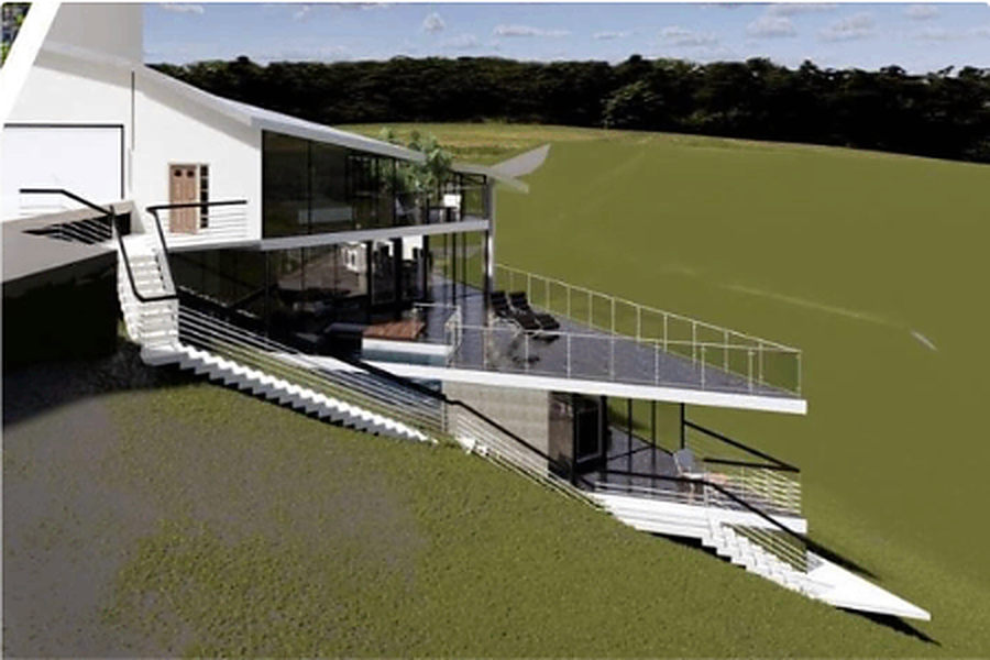 Hillside Render, Malibu